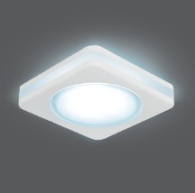 Светильник Даунлайт Квадрат LED     5Вт Белый 4000K Симм. 120º 380Лм 80х80х40мм BL101 Gauss