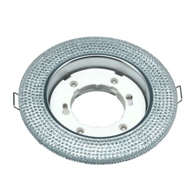 Светильник Точечный ДекорСтекло GX53+LED Прозрачный D122х40мм  IP20 GX53R-R12L IN HOME