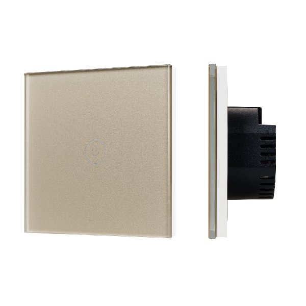 Выключатель сенсорный SWT-OMALI-S01-ZB-GD (250V, 10A, Zigbee) (Arlight, Стекло)