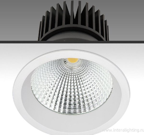 Светильник Даунлайт Круг LED   24Вт Белый 4000K Симм. 60º 3005Лм D150х155 ROUDI LED