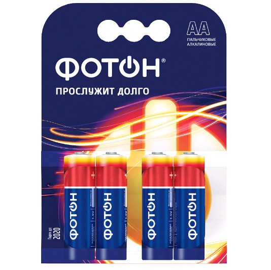 Элемент питания LR06 (АА) Щелочной 1,5В ФОТОН