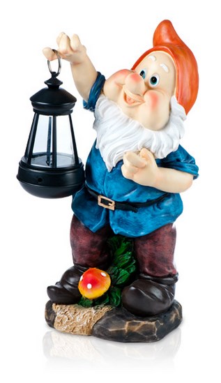 Светильник Фигура на Солн. Бат. LED   0,1Вт 6000К Синий 35х16,8х19,2см  IP44 GARDEN Gloin WOLTA