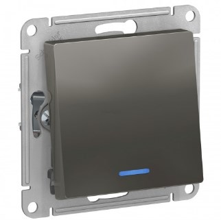 Переключатель В Рамку Одноклавишный С Подсветкой Сталь IP20 10А 250В ATLASDESIGN SE