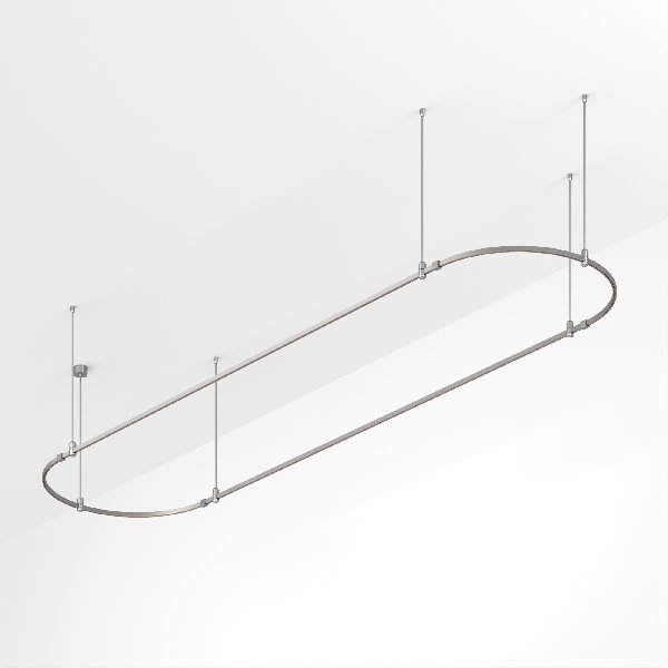 Основание ART-APRIORI-OVAL-ROD-800-4000x1000 (TN) (Arlight, IP20 Металл, 3 года)
