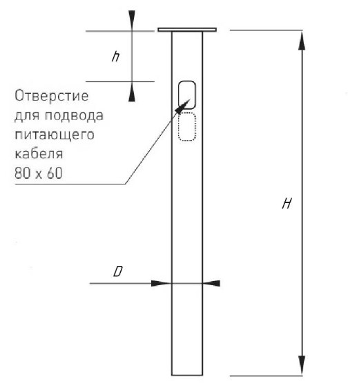 Закладная деталь OXOR-EP1-D133-L2000 (BK) (Arlight, Сталь)