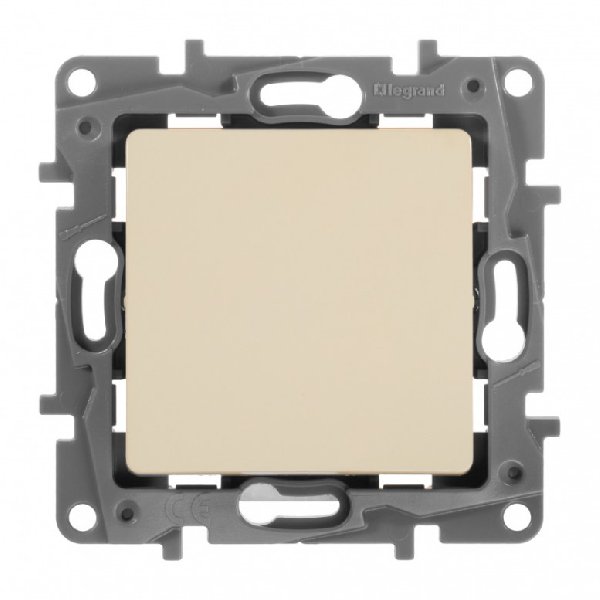 Кнопка Звонка В Рамку Одинарная  Слоновая Кость IP20 6А 250В  ETIKA Legrand