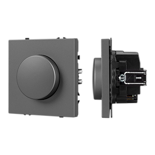 Механизм светорегулятора SWT-NOBE-DLR-SFPL-GR (250V, 300W) (Arlight, Серый базальт)