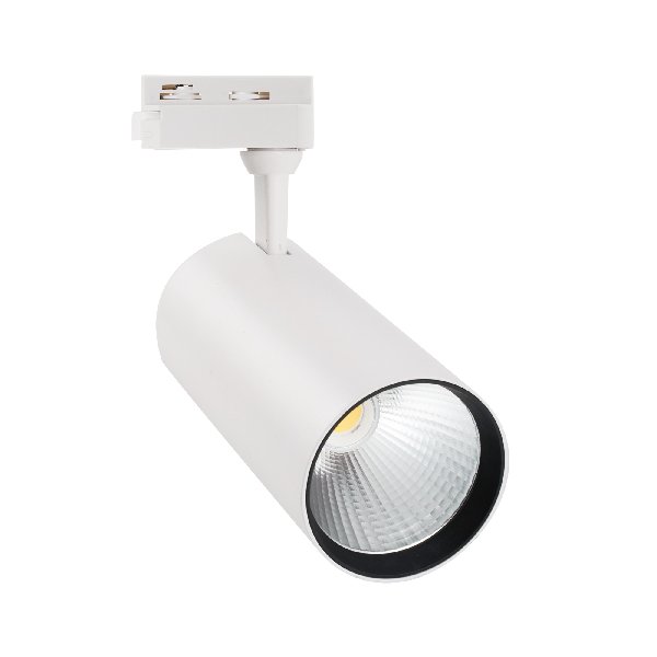 Светильник Трековый 2 TRA LED   32Вт Белый 4000K Симм. 24º 3000Лм D70х160х128мм Q276 Volpe