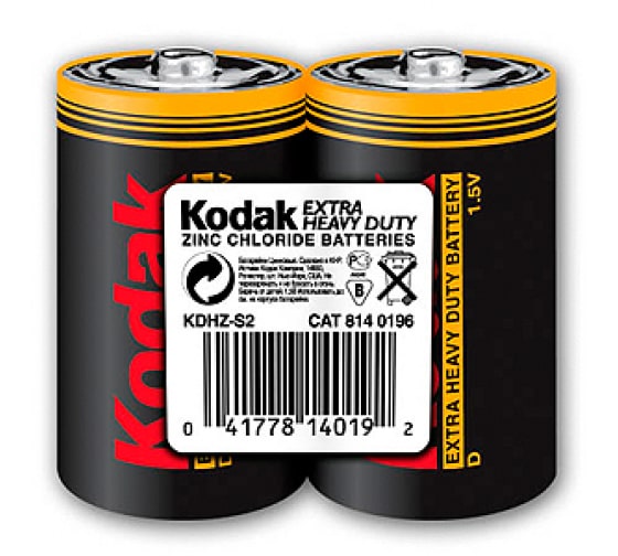 Элемент питания LR20 (D, 373) Щелочной 1,5В Kodak