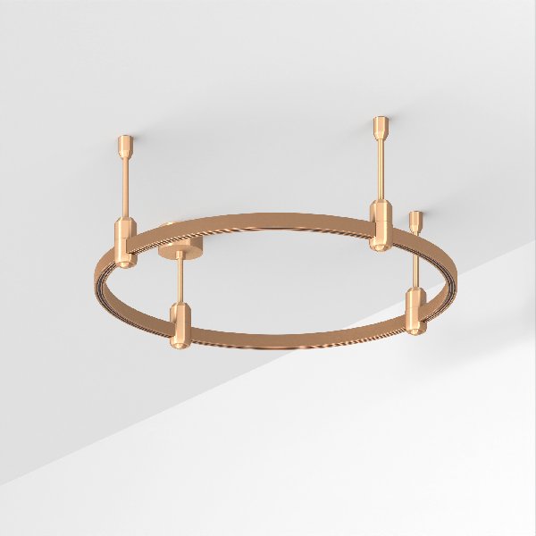 Основание ART-APRIORI-ROUND-ROD-200-R600 (GD) (Arlight, IP20 Металл, 3 года)