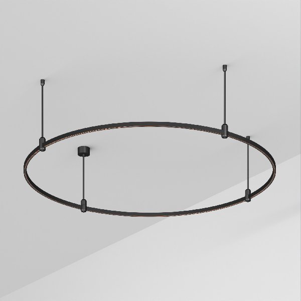 Основание ART-APRIORI-ROUND-ROD-400-R1500 (BK) (Arlight, IP20 Металл, 3 года)
