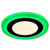 Светильник Даунлайт Круг LED     6+3Вт 4000K/Зеленый 120º 420Лм D140х25мм New Light