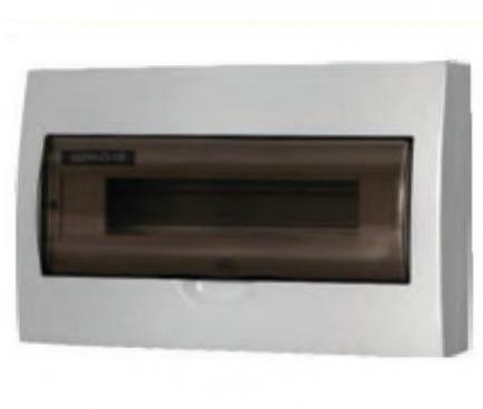 Щит распределительный навесной ЩРн-П 18М IP40 Пластиковый Белый Прозрачная дверь IEK