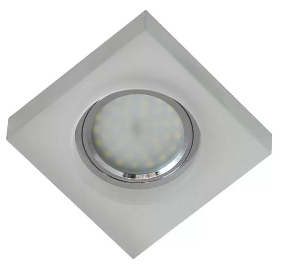 Светильник Точечный ДекорСтекло MR16+LED 1х50Вт GU5.3  Матовый 90х90х10мм  IP20 S4020L-M1 LBT