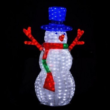 Светильник Фигура LED Снеговик 100LED 6000К 100см IP68