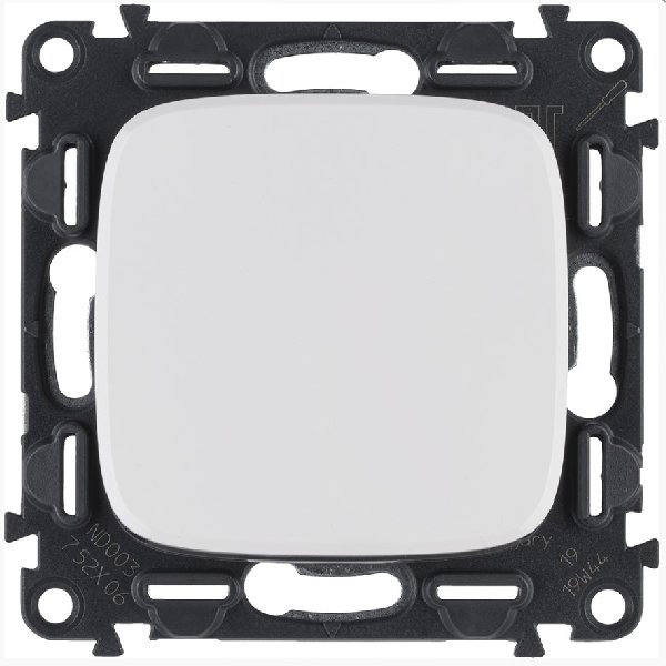 Переключатель В Рамку Одноклавишный Без Подсветки Белый IP20 10А 250В ALLURE Legrand