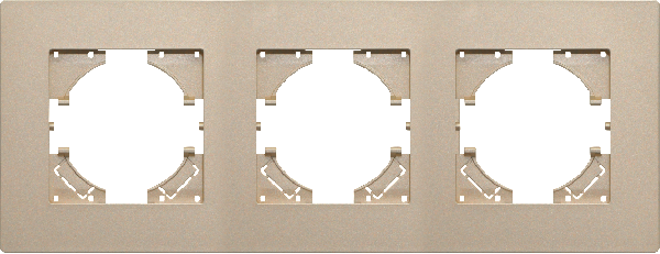 Рамка пластиковая FRM-PERIO-PL-3-GD (Arlight, -)