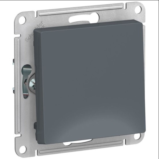 Выключатель В Рамку Одноклавишный Без Подсветки Грифель IP20 10А 250В ATLASDESIGN SE