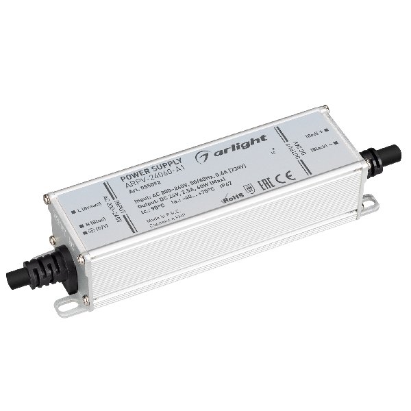 Блок питания ARPV-24060-A1 (24V, 2.5A, 60W) (Arlight, IP67 Металл, 3 года)