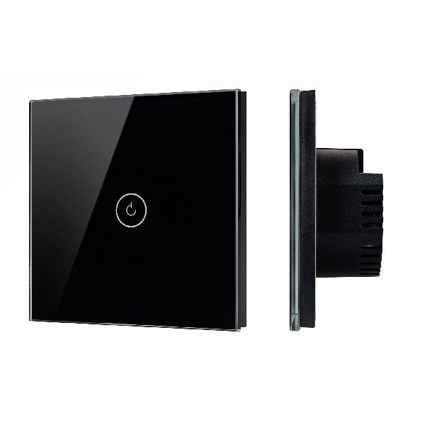 Выключатель сенсорный SWT-OMALI-S01-ZB-BK (250V, 10A, Zigbee) (Arlight, Стекло)