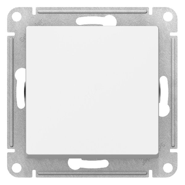 Переключатель В Рамку Одноклавишный Без Подсветки Белый IP20 10А 250В ATLASDESIGN SE