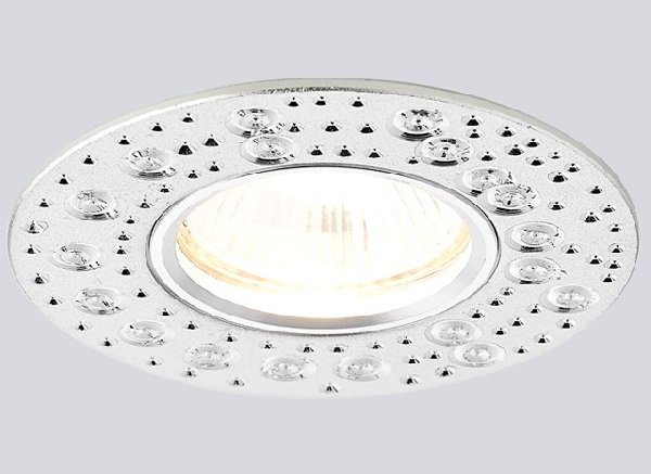 Светильник Точечный Врезной MR16 1х50Вт GU5.3  Алюминий D90x2мм IP20 A801 AL Ambrella