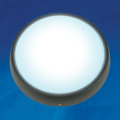 Светильник Накладной Круг LED 7Вт 5500К 510Лм черный диаметр 14 см120º IP54 Uniel