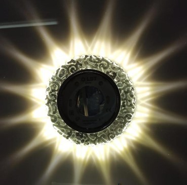Светильник Точечный ДекорСтекло GX53+LED Прозрачный D125х10мм  IP20 GX5344L-1 LBT
