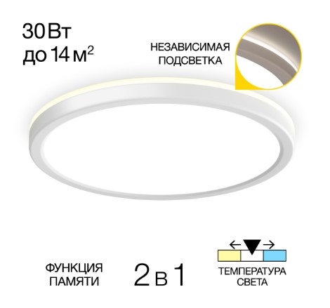 Citilux Basic Line CL738240VL Светильник с подсветкой Белый