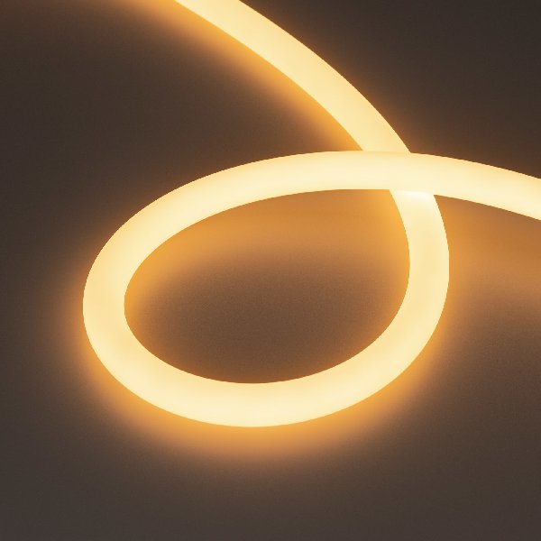 Лента герметичная MOONLIGHT-TOP-A336-D18mm 24V Warm2700 360deg (14.4 W/m, IP65, 2835, 5m, wire x1) (