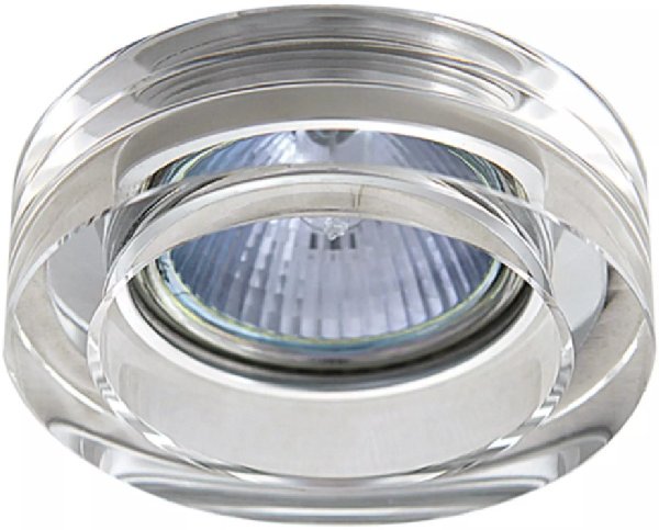 Светильник Точечный Врезной Gu5.3/GU10 Прозрачный D80х25 IP20 Lei mini Lightstar