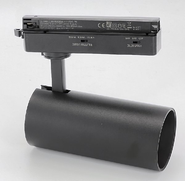 СветильникТрек.2 TRA LED 30(28/23)ВтЧерный 2700/4000/6000K Симм.36º 110Lm/w D69х150ммTR8230  Svetlon