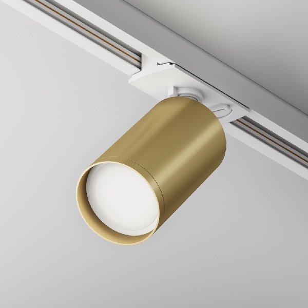Светильник Трековый 2 TRA MR16 GU10 Золото+Белый 125х52х92мм IP20 Focus S Maytoni