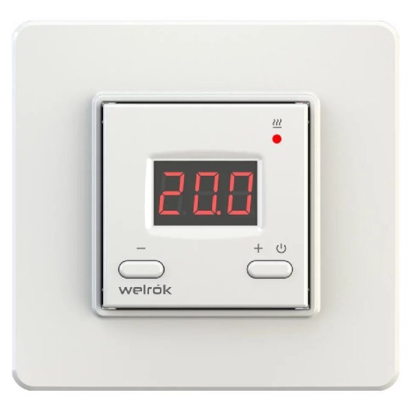 Терморегулятор Встраиваемый Цифровой Белый 16А ДП с Wi-Fi  +5°С/+45°C az Welrok