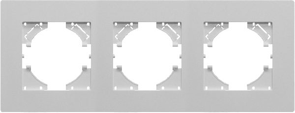 Рамка пластиковая FRM-PERIO-PL-3-WH (Arlight, -)