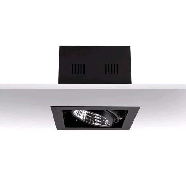 Светильник Карданный LED   1х40Вт Черный 4000K Симм. 36гр 210(180)х185мм 3929Лм AL
