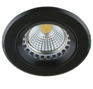 Светильник Точечный Врезной  1х50Вт GU5.3  Черный D79x5(D60)мм IP20 AS 21 BK СВЕТКОМПЛЕКТ