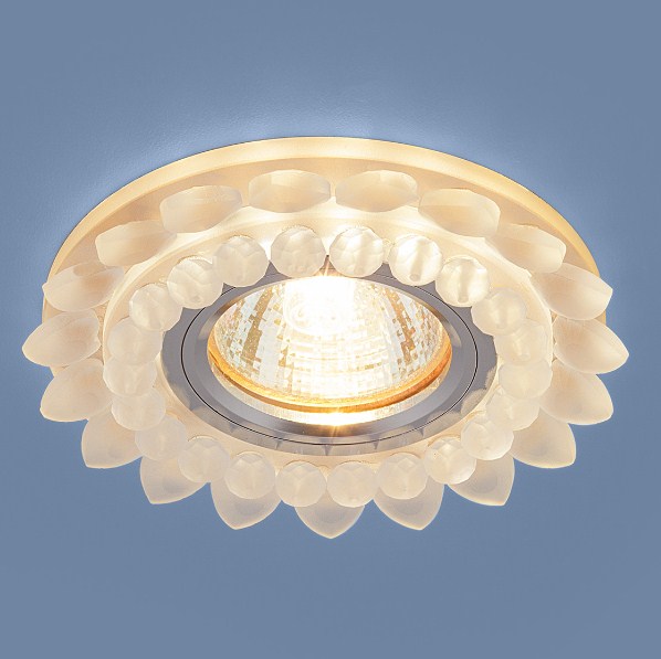Светильник Точечный ДекорСтекло MR16+LED 1х50Вт GU5.3  Фруктовый лед D110х16мм  IP20 2208 ES