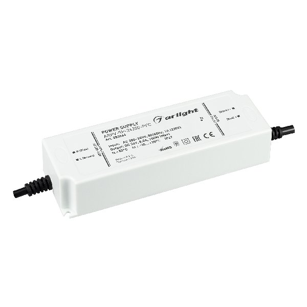 Блок питания ARPV-SP-24200-PFC (24V, 8.3A, 200W) (Arlight, IP67 Пластик, 5 лет)