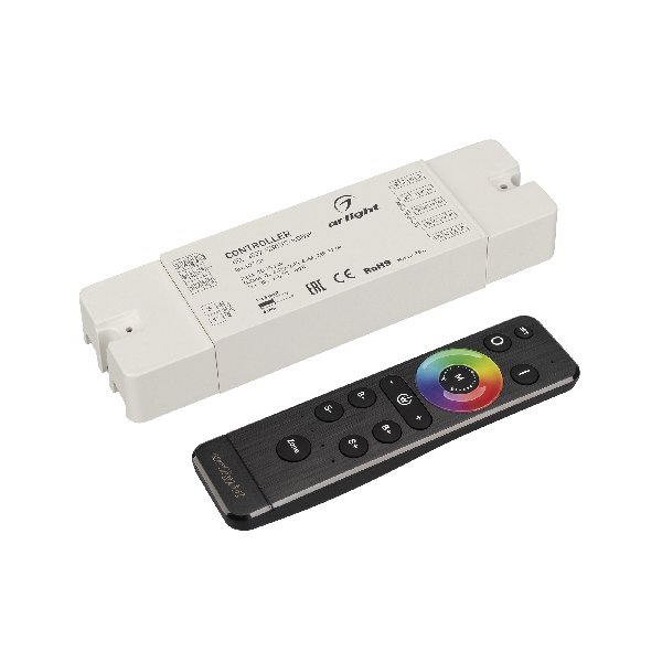 Диммер ARL-SET-PWM-104-72-RGBW-SH-IN, комплект (12-24V, 4x6A, 2.4G) (Arlight, Контроллер)