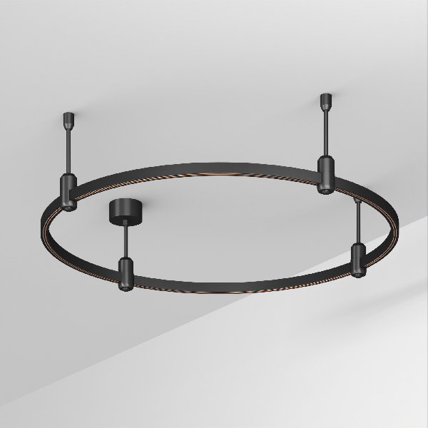 Основание ART-APRIORI-ROUND-ROD-200-R800 (BK) (Arlight, IP20 Металл, 3 года)