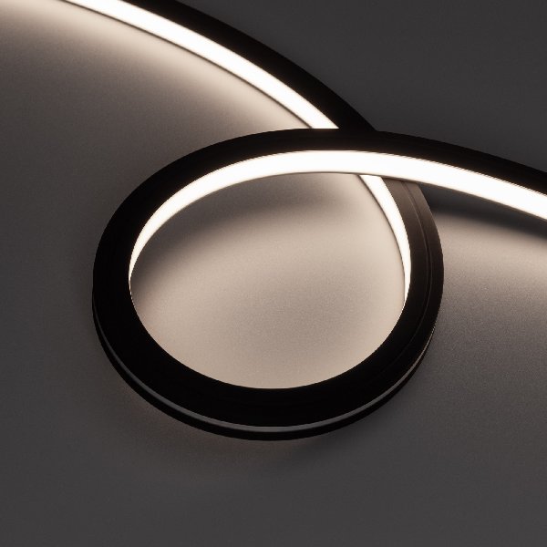 Лента герметичная NOVA-TOP-BLACK-A120-16x15mm 24V Day4000 (10 W/m, IP67, 2835, 5m, wire x2) (Arlight