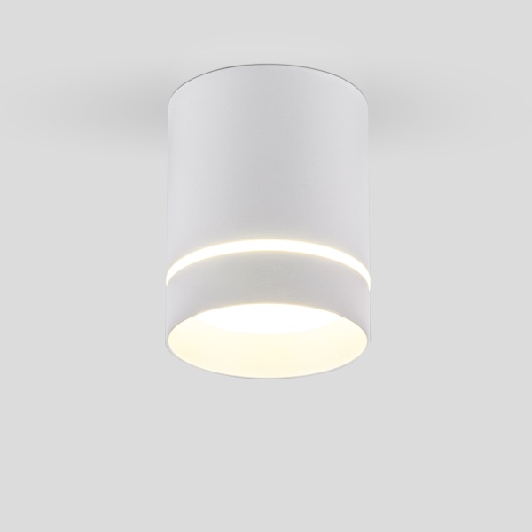 Светильник Накладной Цилиндр LED 1x9Вт 4200К Белый-Матовый D79х100мм IP20 DLR021 ES