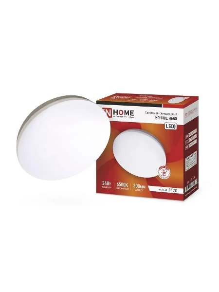 Светильник светодиодный серии DECO 24Вт 230В 6500К 1560лм 300х55мм НОЧНОЕ НЕБО IN HOME