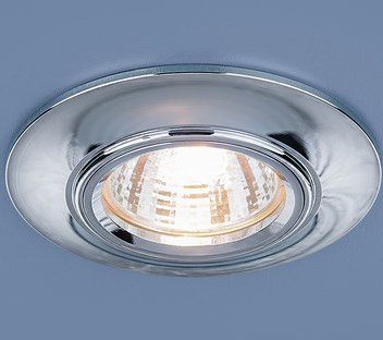 Светильник Точечный Врезной MR16 1х50Вт GU5.3  Серебро D90x10мм IP20 7007 ES