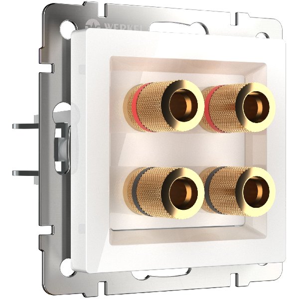 Розетка Акустическая В Рамку  Одинарная  Белый IP20   Универс Werkel