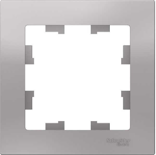 Рамка  1 Пост Универсальная Алюминий    ATLASDESIGN Schneider Electric