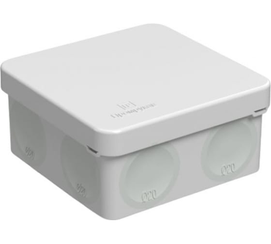 Коробка распределительная   80х80х40мм IP66 Серый Прямой монтаж HF Промрукав