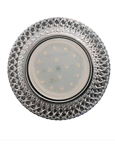 Светильник Точечный ДекорСтекло GX53+LED Прозрачный D125х38мм DECOR K Спутник