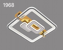 Люстра LED Квадрат 200Вт 3000-6000К Пульт ДУ Белый-Хром 500х500х80мм REDIGLE (5)